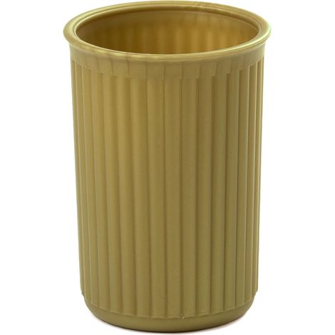 Porte-Brosse à Dents Baobab Doré, Plastique Recyclé, Minimaliste