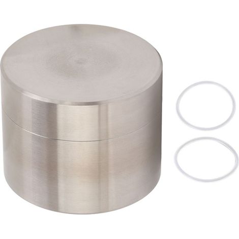 Boîte de rangement en acier inoxydable pour feuilles de thé, étanche et portable, mini boîte à thé pour bureau et maison. (1/5)