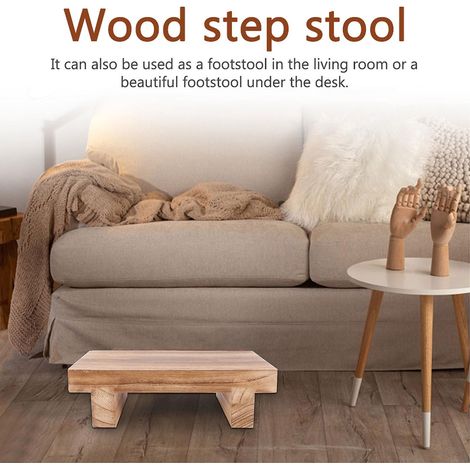 marchepied En Bois 25187cm - Marchepied En Bois - Tabouret Paulownia Marchepied De Chevet Simple Petit Tabouret Tabouret De Table Mnager Intrieur (1/5)