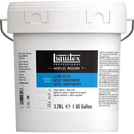Gesso - Transparent - Acrylique, aquarelle, huile - Liquitex - Pot de 3,78L