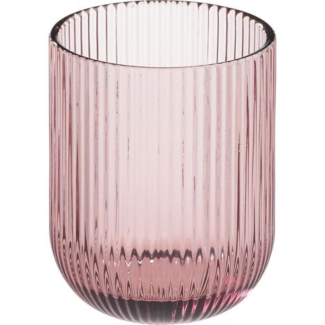 Mopita Rigato set 6 bicchiere acqua vetro rosa 270 ml