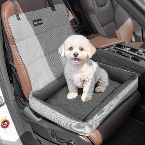 Hundeautositz für kleine Hunde bis 11,3 kg, Schwarz, mit Sicherheitsgurt (1/5)