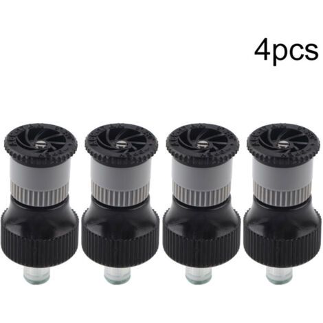 BUNTHAUS Buse d'arrosage en plastique pour jardin, outil d'irrigation, filetage femelle G1/2 po DN15, lot de 4 arroseurs enterrés, buse réglable, pour pelouses