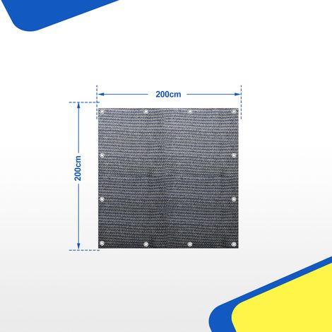 Wolketon Vorzeltteppich 200x200 cm HDPE UV-stabil Wasserdurchlässig Atmungsaktiv für Zelt & Caravan & Picknick (1/4)