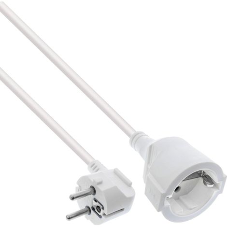 InLine Câble prolongateur anglé blanc 15 mètres (1/2)