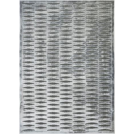 EMPRISE HORIZONTAL - Tapis avec relief motif horizontal gris 120x170 (1/5)