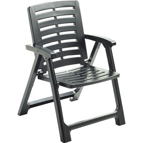 SILLON PLEGABLE RESINA REXI ANTRACITA (1/2)