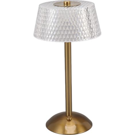 Lampe de table à LED en acrylique, variateur d'intensité sans palier, veilleuse avec câble USB pour chambre d'enfant, table de nuit (1/5)