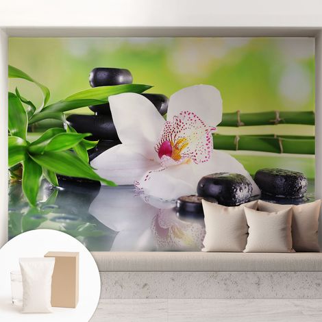Tapete Vliestapete mit Kleber - modernes Design - Wohnungsdeko - geruchslos - langlebig Ruhe der Natur 208x146 cm (1/5)