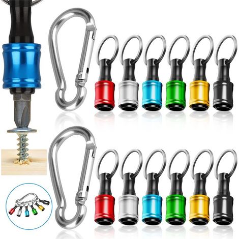 12 porte-clés hexagonaux 1/4 pouce, rallonge porte-embouts portable (1/5)