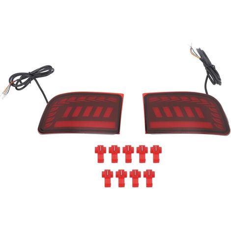 Feu arrière pare-chocs 3 fonctions étanche IP67 pour Toyota Land Cruiser Prado J120 Rouge,de (1/4)