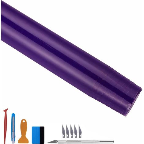 Hochglanz Vinylfolie 100x300cm Violett, selbstklebend, blasenfrei, für Außenbereich (1/5)