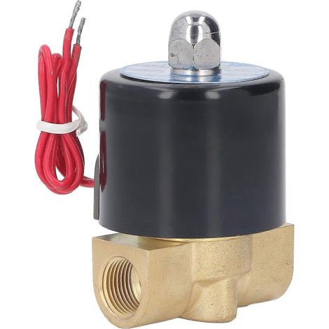 Elektrisches Magnetventil aus Messing, Innengewinde, 1-Wege-Durchfluss, normalerweise geschlossen, für Wasser.