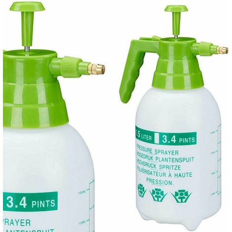 Trade Shop - DRUCKSPRÜHGERÄT 1,5 L VERSTELLBARE MESSINGDÜSE GARTEN SCHÄDLINGSBEKÄMPFUNGSMITTEL - (1/3)