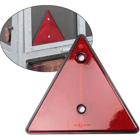 Lot de 2 réflecteurs triangulaires pour remorques à visser (1/5)