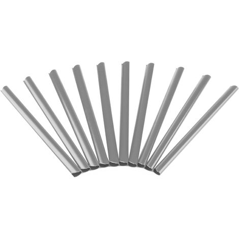 Clips de sujeción Fijación de PVC para vallas Gris Pantalla de privacidad Esteras de doble vara exterior jardín protección de privacidad