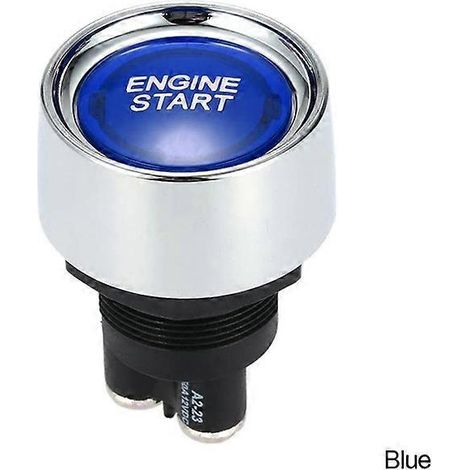 Botón pulsador de arranque del motor del coche 50A, interruptor sin llave, CC 12V/24V, botón de arranque pequeño para carreras, interruptores de encendido/apagado, parada. (1/5)
