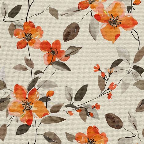 Tela decorativa para exteriores Oxford - Motivo floral I DX5153 (1/5)