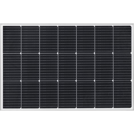 Mophorn Monokristallines Solarmodul 100W, PV-Modul mit MC4-Anschluss & Aluminiumrahmen, Solarpanel IP65 wassergeschützt, ideal für autarke Anwendungen wie Autos, Boote, Wohnmobile & Flachdächer