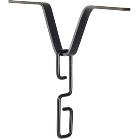 Chaîne de pluie avec crochet adaptateur de gouttière parfaitement conçu pour minimiser les éclaboussures d'eau (noir) (1/5)