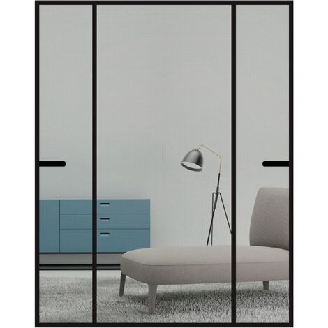 Magnetische Fliegengittertür, 180 x 222 cm, doppelseitig öffnender Magnetschirm, automatisches Schließen, Moskitonetzvorhang für Balkoneingang, Fenstertür (1/4)