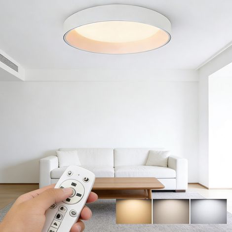 Lumière Plafond LED Moderne 40cm - 3 Températures Réglables (Blanc Chaud/Neutre/Froid) + Télécommande - Idéal Salon, Chambre, Couloir (1/5)