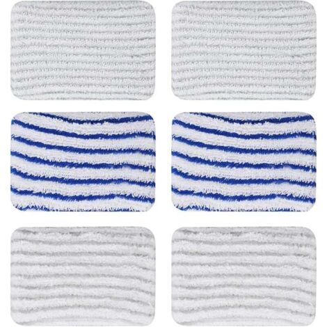 6 Pièces Lingettes ZR850002 pour Rowenta Clean & Steam ZR850002 ZR005801 ZR005804 Tampons Lavable en Microfibre pour Rowenta RY7xxx RY8xxx (1/5)