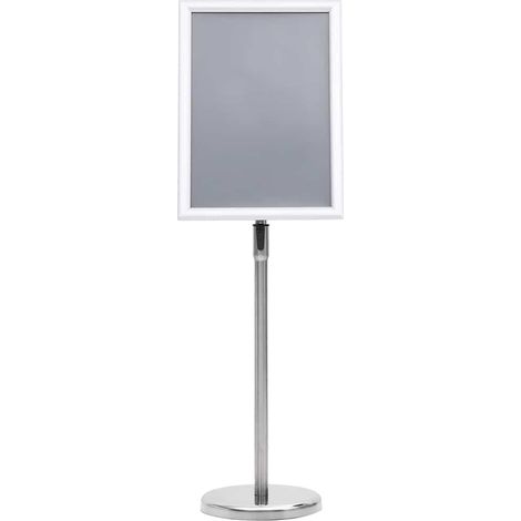 Maison Exclusive - Supporti per poster 2 pcs Argento 45 x 32,7 x 108 cm Alluminio