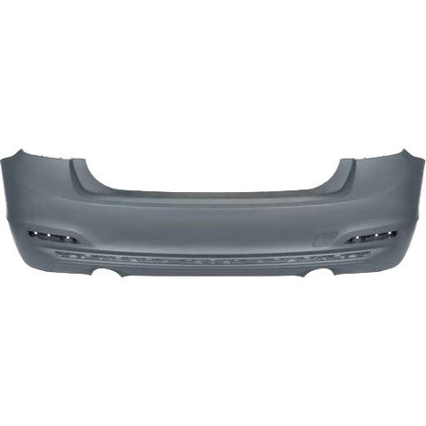 Pare-choc arrière à peindre double sortie échappement 340 Modern/Sport/Luxury Line BMW Serie 3 F30/F31 phase 2 2015-2018