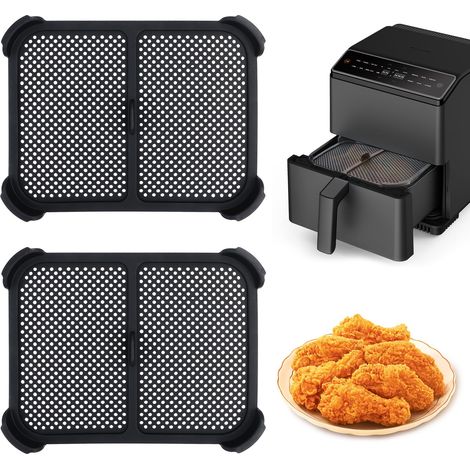 Accessoires pour friteuse à air chaud AF400EU, protection anti-éclaboussures en acier inoxydable et silicone, accessoires pour friteuse à air chaud (lot de 2) (1/5)