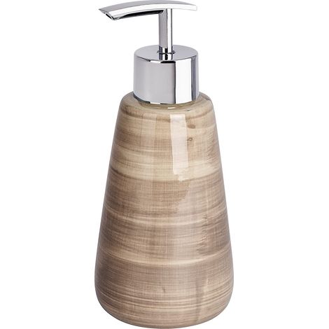 Wenko 22644100 Pottery distributore di sapone in ceramica sabbia/beige 8 x 8 x 17,5 cm (lu x la x a) (1/5)