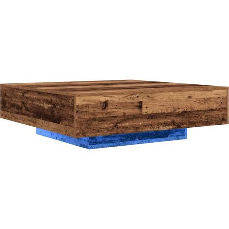 Table basse Table de salon Table de café Bois ancien 100 x 100 x 31 cm Bois d'ingénierie (1/5)