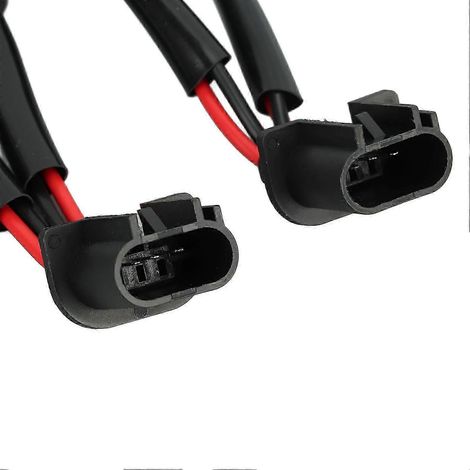 Adaptateur de faisceau de câblage pour phares LED H13 9008 mâle vers 9005/9006 femelle (lot de 2) - Répartiteur à 2 voies pour camionnettes et pick-ups (1/4)