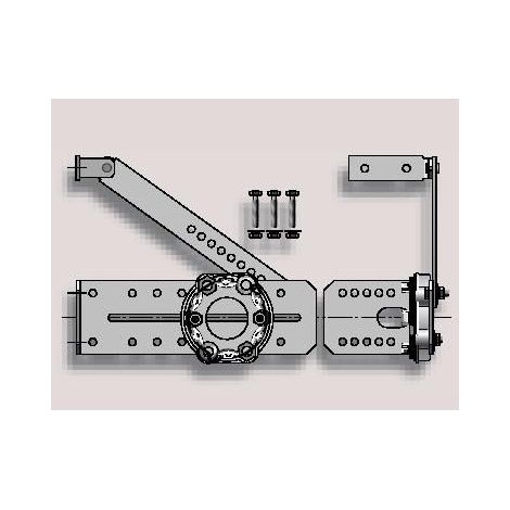 Somfy – Equerre réglable LT50/60 pour enrouleur manuel – Support universel pour installation facile – Vis et anneau d'arrêt inclus (1/2)