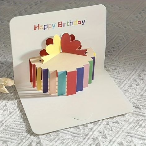 Carte d'anniversaire 3D avec enveloppes - Cadeau parfait pour la famille, les amis et vos proches - Idéal pour les fêtes d'anniversaire (1/4)