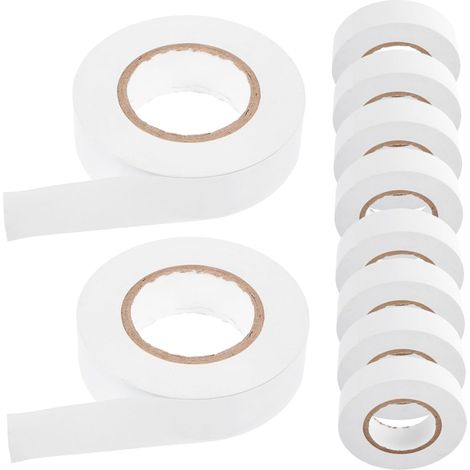 10 rouleaux de ruban isolant électrique en PVC pour électriciens, (1/5)