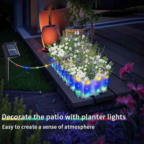 Solarbetriebene LED-Pflanzgefäße für Balkon, Garten und Terrasse – die perfekte Beleuchtung für den Außenbereich.