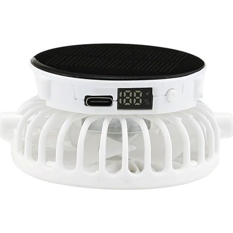 Ventilateur de bureau USB multifonction 650 mAh, petit ventilateur portable et silencieux pour la circulation de l'air, idéal pour la maison, le bureau, le camping et les voyages, ventilateur recharge (1/5)