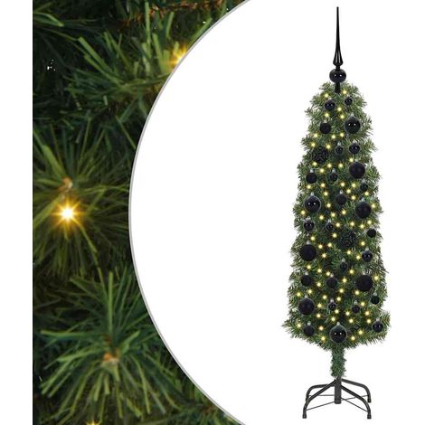 Árbol de Navidad artificial Verde 120 cm PVC, Acero y Plástico vidaXL