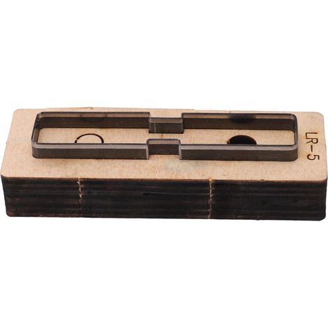 Matrice de découpe pour cuir et métal, poinçonnage et découpe, en acier allié, accessoires d'art et d'artisanat LR 5 (1/5)