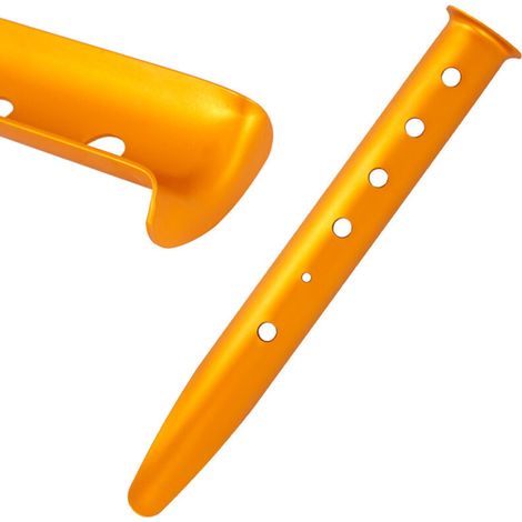 Heringe für Campingzelte, leichte U-förmige Heringe aus Aluminiumlegierung, Schneeheringe, Befestigungsheringe für Strandzelte und Markisen, 31 cm, goldfarben (1/2)