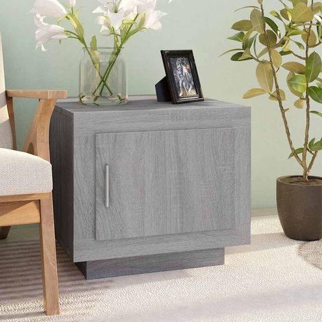 Table basse sonoma gris 51x50x45 cm bois d'ingénierie (1/5)