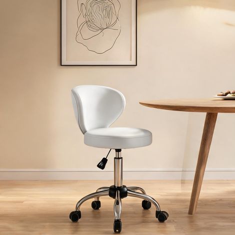 Tabouret de bar en PU pivotant 360° réglable 73-88 cm (1/5)