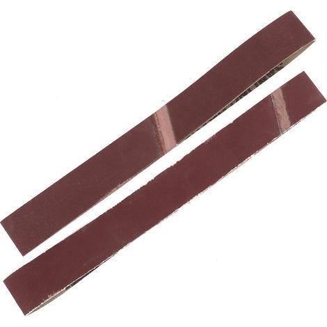 10 bandes abrasives en alumine pour ponçage, meulage et polissage, 53330 (grain 400) (1/5)