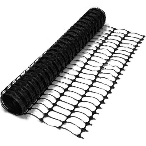 Oypla Safe Net Heavy Duty Black Safety Barrier Mesh Fencing 1mtr x 50mtr (1/2)