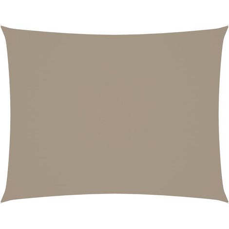 Maison Exclusive - Toldo de vela rectangular tela Oxford gris tau (1/5)