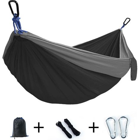 Hamac de loisirs d extérieur en nylon avec cordes de (1/5)