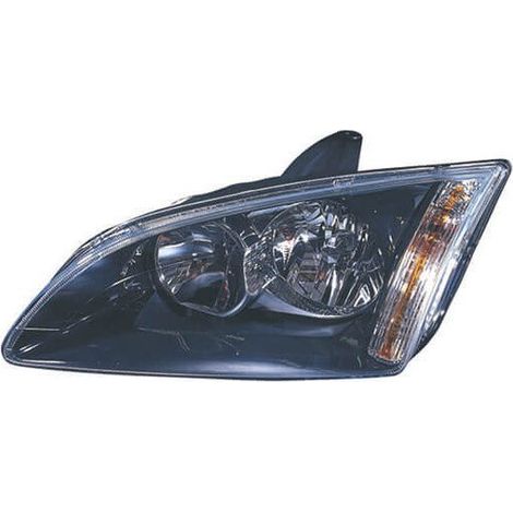 Phare avant gauche noir H1/H7 Ford Focus 2 phase 1 2004-2007