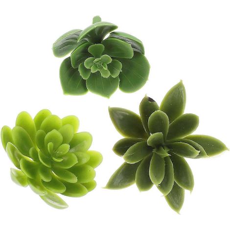 Lot de 3 tiges de succulentes artificielles décoratives, imitation lotus des neiges réaliste, succulente artificielle, lotus des neiges éclatant, décoration de lotus des neiges en pot pour l'intérieur (1/3)