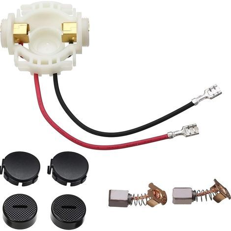 3 Kits Balai Charbon Porte-balais Capuchon Pour Meuleuse Angle Cisaille BGA450 BGA452 DGA452 (1/5)